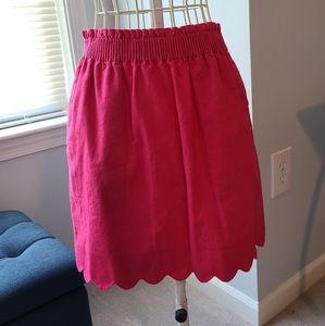 NWOT J crew scalloped sidewalk skirt